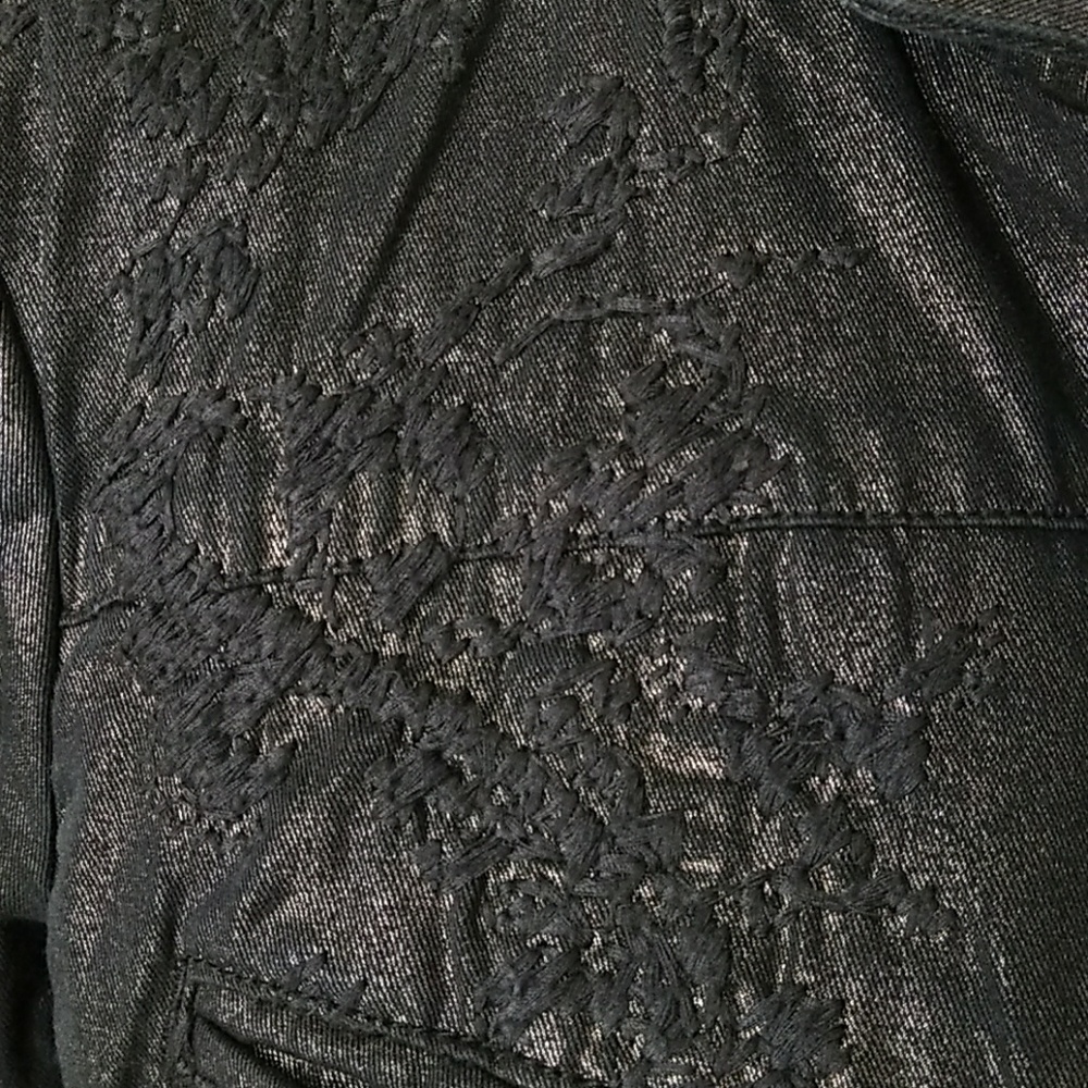 Size 8 Coldwater Creek Black Jacket Top - Picture 7 of 9